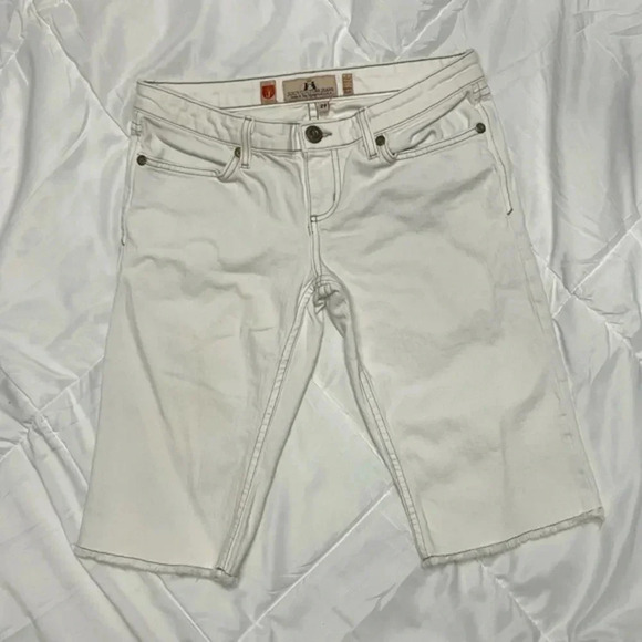 Vintage Juicy Couture White Bermuda Jeans - Picture 1 of 5